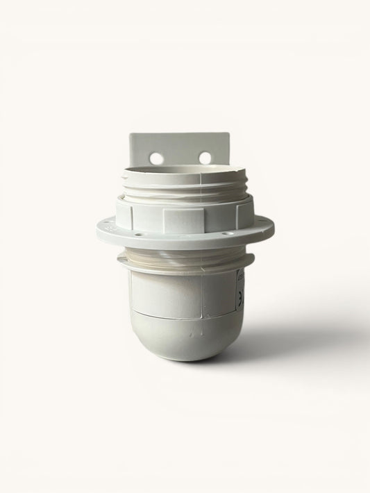 Support applique murale blanc électrifié E27