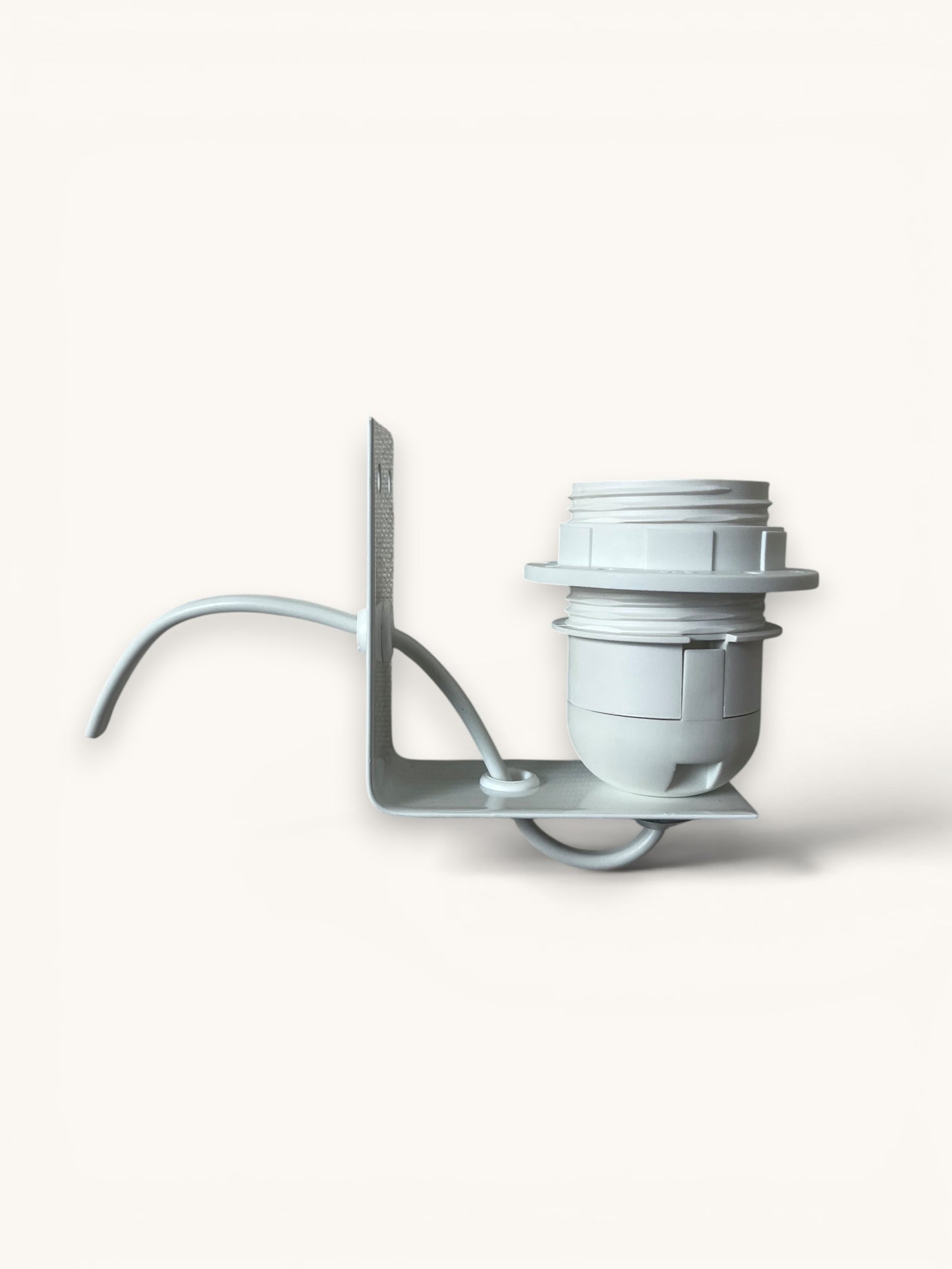Support applique murale blanc électrifié E27